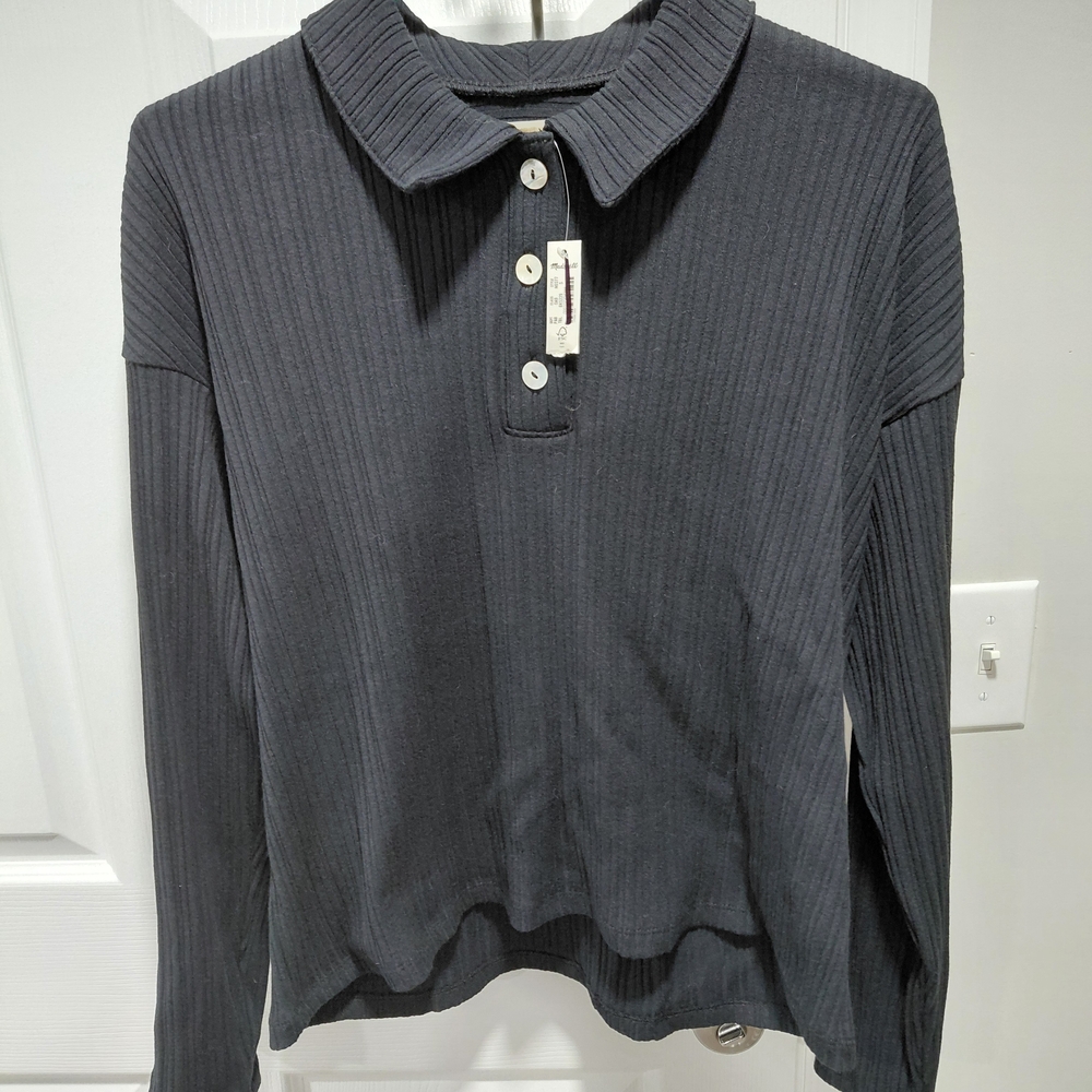 Madewell Black Button Down Shirt